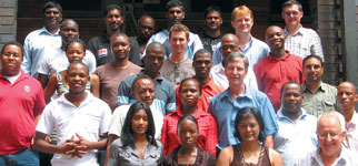 Students of the industrial data communications class held in February at the University of KwaZulu-Natal. Trainer Eric Carter is pictured bottom right